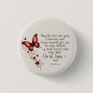 Badge Rond 2,50 Cm Romans 15:5 Bible Verse Image