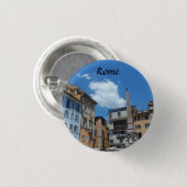 Badge Rond 2,50 Cm Rome, Italie (Devant & derrière)