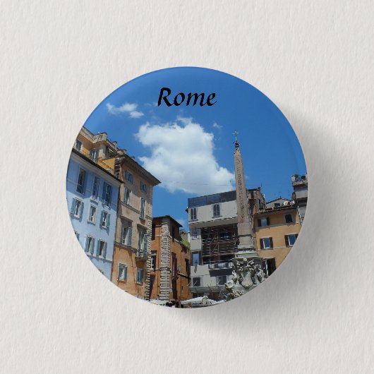 Badge Rond 2,50 Cm Rome, Italie (Devant)