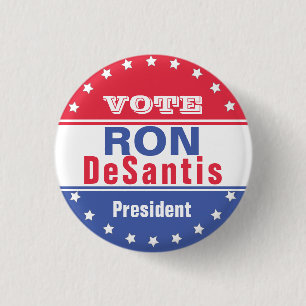 Badge Rond 2,50 Cm Ron DeSantis Modèle des élections