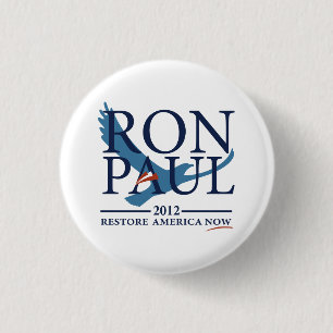 Badge Rond 2,50 Cm Ron Paul