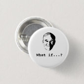 Badge Rond 2,50 Cm Ron Paul "ce qui si… ?" bouton (Devant & derrière)