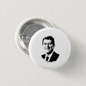 Badge Rond 2,50 Cm Ron Reagan (Devant & derrière)