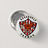 Badge Rond 2,50 Cm Roosevelt-Truman - bouton (Devant & derrière)