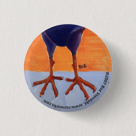 Badge Rond 2,50 Cm roosterfeet (Devant)