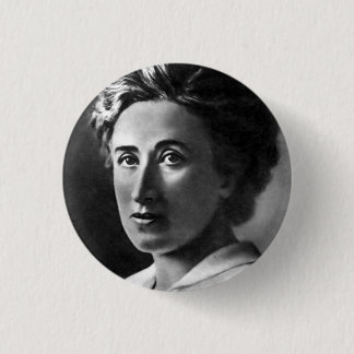 Badge Rond 2,50 Cm Rosa Luxembourg Pin
