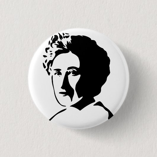 BADGE ROND 2,50 CM ROSA LUXEMBURG (Devant)