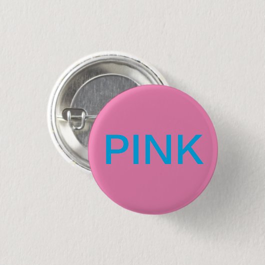 BADGE ROND 2,50 CM ROSE (Devant & derrière)