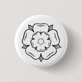 Badge Rond 2,50 Cm Rose blanche de York (Devant)