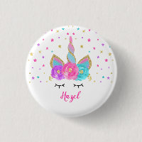 Rose et or de Pin de partie de faveur de licorne