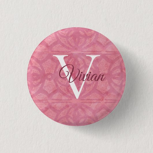 Badge Rond 2,50 Cm Rose pâle (Devant)