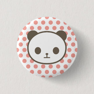 Badge Rond 2,50 Cm rose panda