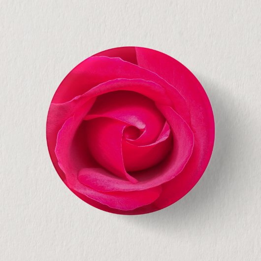 Badge Rond 2,50 Cm Rose rouge romantique (Devant)