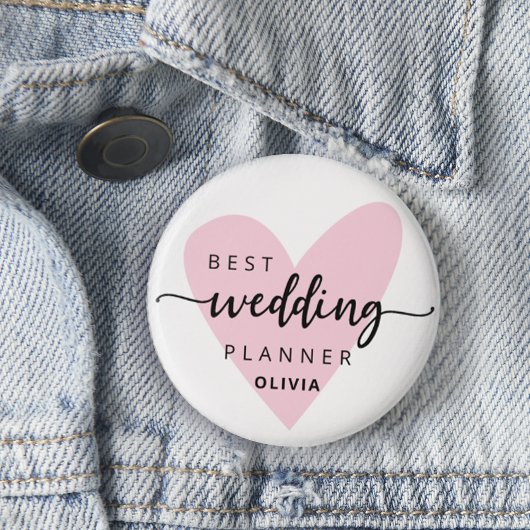 Badge Rond 2,50 Cm Rose wedding planner