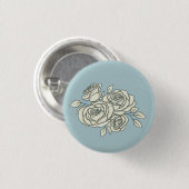 Badge Rond 2,50 Cm Roses délicates (Devant & derrière)
