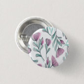 Badge Rond 2,50 Cm Roses violettes (Devant & derrière)