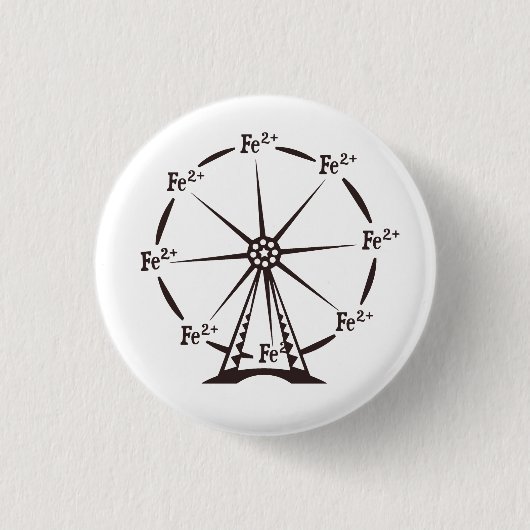 Badge Rond 2,50 Cm Roue de Ferris ferreuse (Devant)