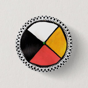 Badge Rond 2,50 Cm Roue de médecine