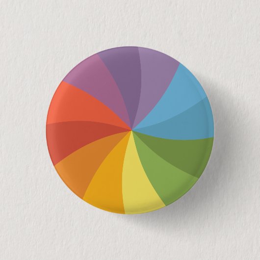 Badge Rond 2,50 Cm Roue de rotation d'arc-en-ciel (Devant)