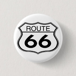 Badge Rond 2,50 Cm Route 66 - Bouton rond