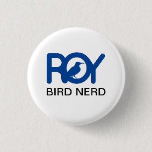 Badge Rond 2,50 Cm Roy Bird Nerd