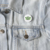 Badge Rond 2,50 Cm ROYAUME CHICK CRÉER RICHESSE Christian (En situation)