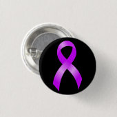 Badge Rond 2,50 Cm Ruban de Hodgkins Lymphoma Violet (Devant & derrière)