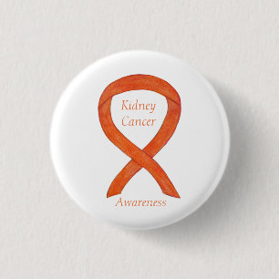 Badge Rond 2,50 Cm Ruban de sensibilisation au cancer du poumon perso