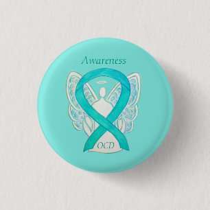Badge Rond 2,50 Cm Ruban de sensibilisation au TOC Épingles en forme