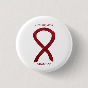 Badge Rond 2,50 Cm Ruban de sensibilisation Hemangioma