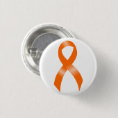 Badge Rond 2,50 Cm Ruban orange de leucémie (Devant & derrière)