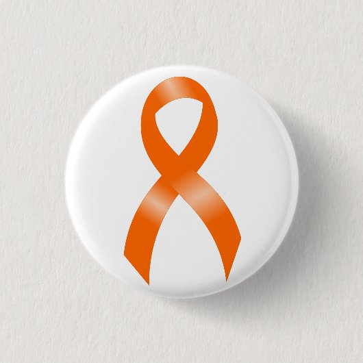 Badge Rond 2,50 Cm Ruban orange de leucémie (Devant)