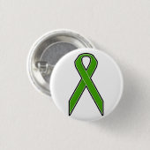 Badge Rond 2,50 Cm Ruban vert de conscience (Devant & derrière)
