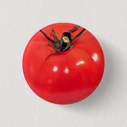 Badge Rond 2,50 Cm Ruby Red Tomate Fun (Devant)