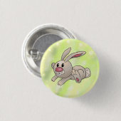 Badge Rond 2,50 Cm Run rabbit (Devant & derrière)