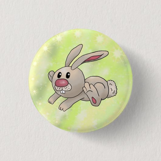 Badge Rond 2,50 Cm Run rabbit (Devant)