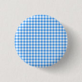 Badge Rond 2,50 Cm Rustic Blue And White Gingham Pattern (Devant)