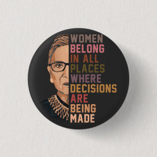 Badge Rond 2,50 Cm Ruth Bader Ginsburg RBG