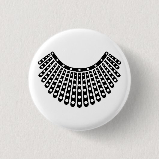 Badge Rond 2,50 Cm Ruth Bader Ginsburg, RBG Womens, RBG col (Devant)