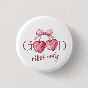 Badge Rond 2,50 Cm Sac à main en toile à cœur rose, sac de citations