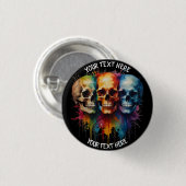 Badge Rond 2,50 Cm Sac cadeau (Devant & derrière)