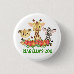 Badge Rond 2,50 Cm Safari Jungle