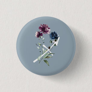 Badge Rond 2,50 Cm Sagittarius Zodiac