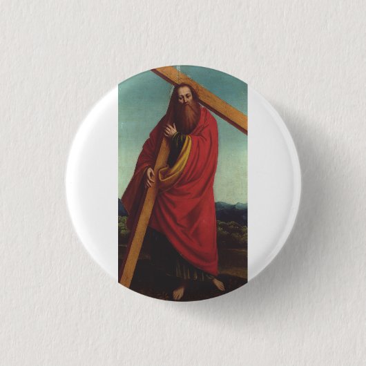 Badge Rond 2,50 Cm Saint André l'apôtre, premier appelé (Devant)