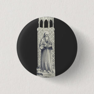 Badge Rond 2,50 Cm Saint Bonaventure Docteur séraphique
