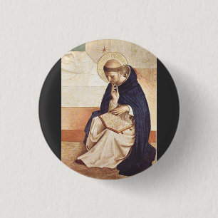 Badge Rond 2,50 Cm Saint Dominique par Fra Angelico Renaissance Beaux