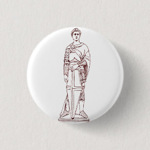 Badge Rond 2,50 Cm Saint Georges de Donatello - Sculpture de la Renai