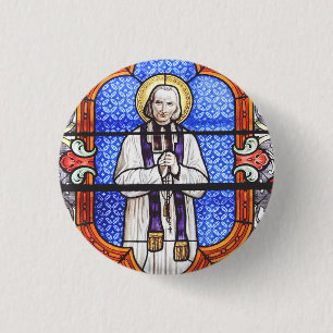 Badge Rond 2,50 Cm Saint Jean Baptiste Marie Vianney