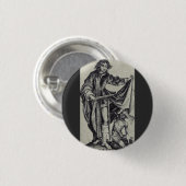 Badge Rond 2,50 Cm Saint Martin de Tours Gravure d'art (Devant & derrière)