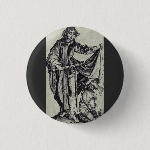 Badge Rond 2,50 Cm Saint Martin de Tours Gravure d'art